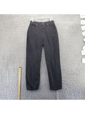 Newport News Jeans Womens Size 12 Black Straight Leg Cotton Classic Fit Durable